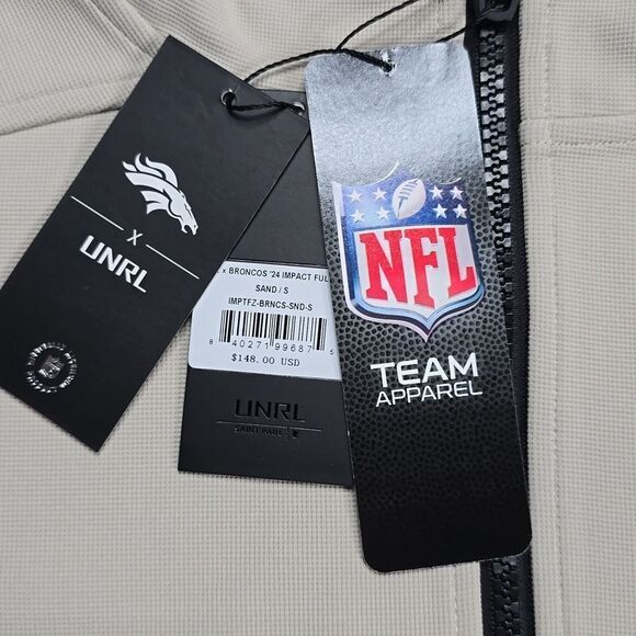 793 NWT UNRL x Broncos Impact Full-Zip SIZE SMALL Color SAND - Picture 5 of 13